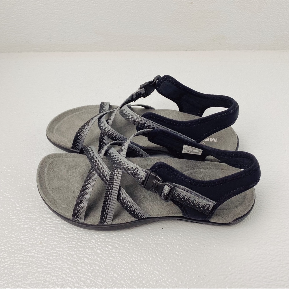 NEW MERRELL District Muri Lattice Sandals Womens Black Gray 5 - Picture 2 of 7